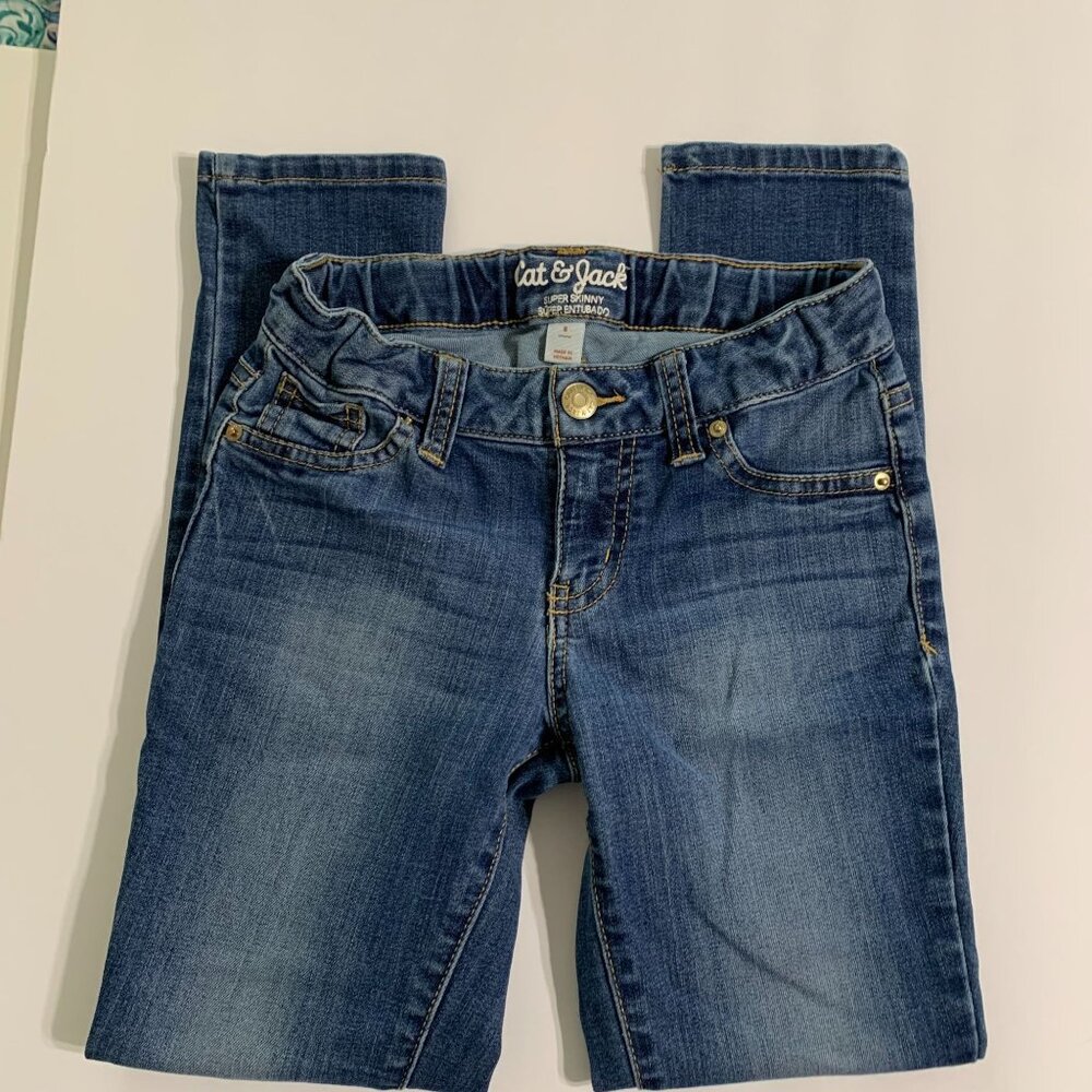Cat & Jack Girls Super‎ Skinny Jeans Size 8